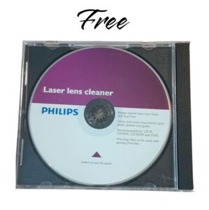 Free with purchase Phillips laser lens cleaner